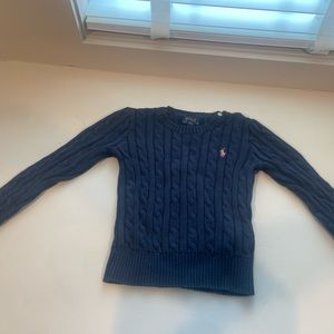 Girls Ralph Lauren cable knit sweater size 6